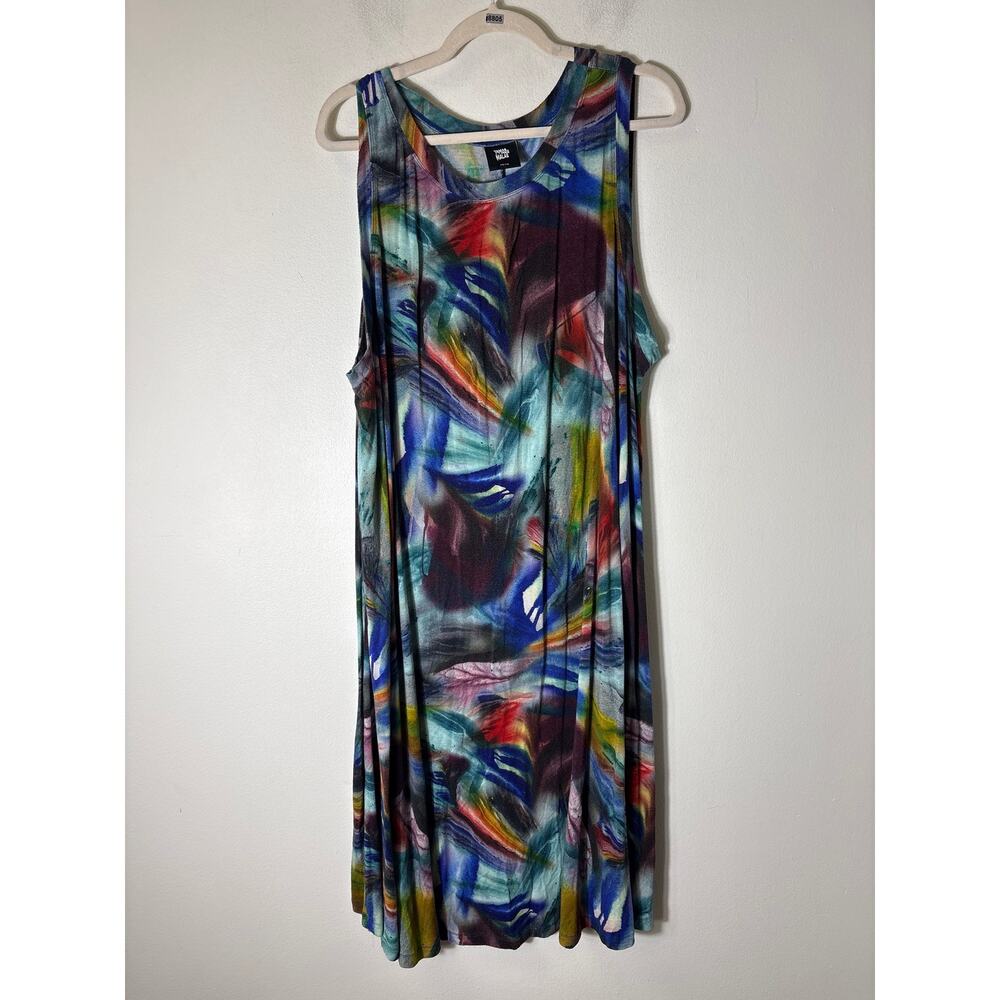 Tamara Malas Mulitcolor Sleeveless Jersey Dress Sz 26/28